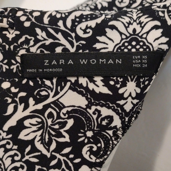 Zara Woman - Baroque Print Shift Dress - Picture 9 of 10